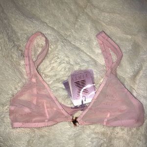 Savage x Fenty Flocked Logo Bralette